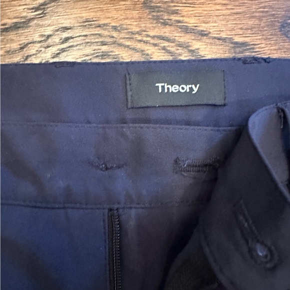 Theory Zaine Pant SW Neoteric Sz 34 Navy - Picture 3 of 5